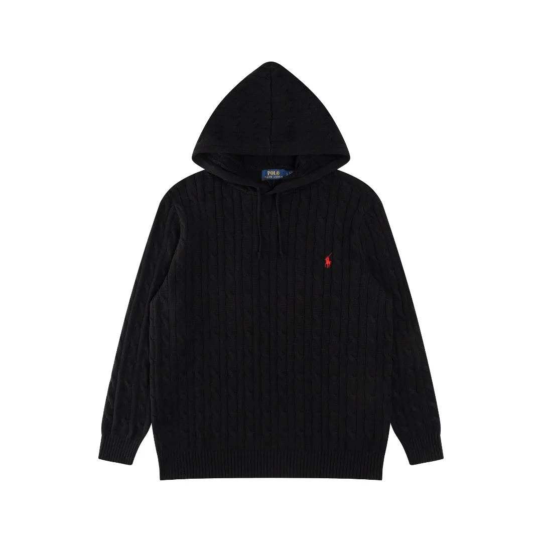 P236 #R84 RALPH LAUREN Six-color classic hooded twist pullover sweater with high-density LOGO embroidery on the chest and original custom-made tag accessories. Made of pure cotton yarn, pure cotton is skin-friendly and comfortable, small label war horse embroidered twist hooded sweater 🐎 high quality, follow the blogger to learn how to wear it! Let’s buy a Ralph Lauren cable sweater. It’s a super hard-to-find series after it became popular. It’s hard to find one on the official website. It’s simple and practical to wear, with a lazy and loose feel. The thickened fabric has more texture, feels soft and delicate, and has a loose fit. Whether worn alone or layered, you can wear different styles of fashion with just one piece!   Size: S M L